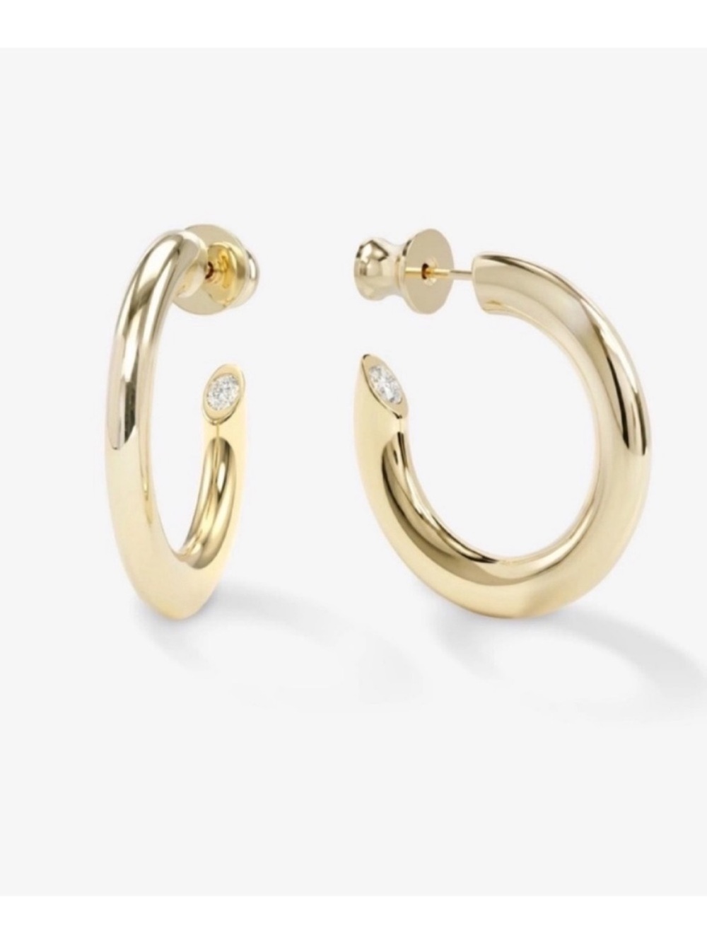 NWT Melinda Maria Gold “Beacon Hoops 1”